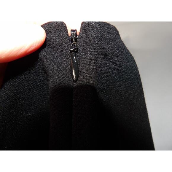 Diane Von Furstenburg Koto Pencil Skirt Sz 8 Black Zip Close Pockets Ponte Knit - Picture 5 of 15